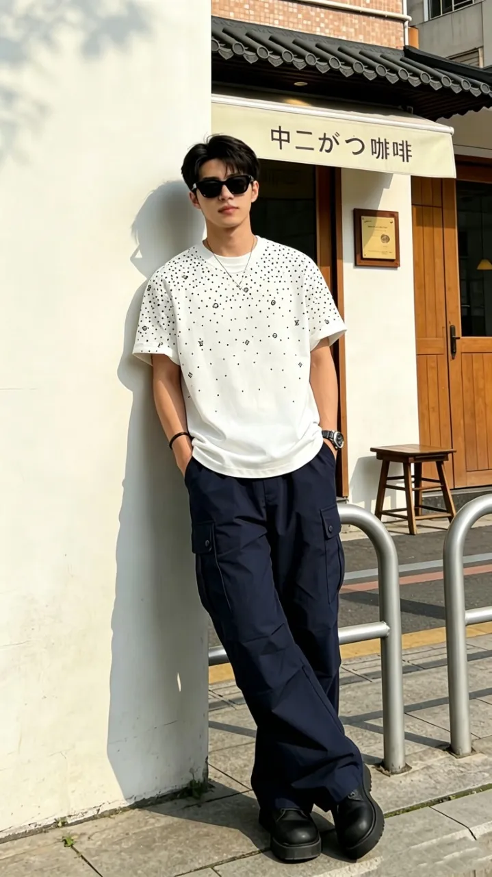 Louis Vuitton/Louis Vuitton starry printed short sleeves